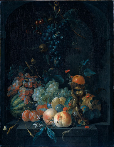 Roepel, Coenraet Натюрморт с фруктами, 1721, 66,5 cm x 52,5 cm, Холст, масло