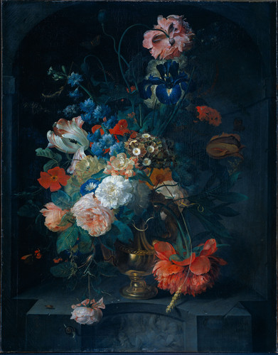 Roepel, Coenraet Натюрморт с цветами, 1721, 66,5 cm x 52,5 cm, Холст, масло