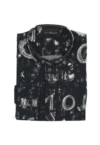 john richmond kids camicia allover nera bambino a.jpg