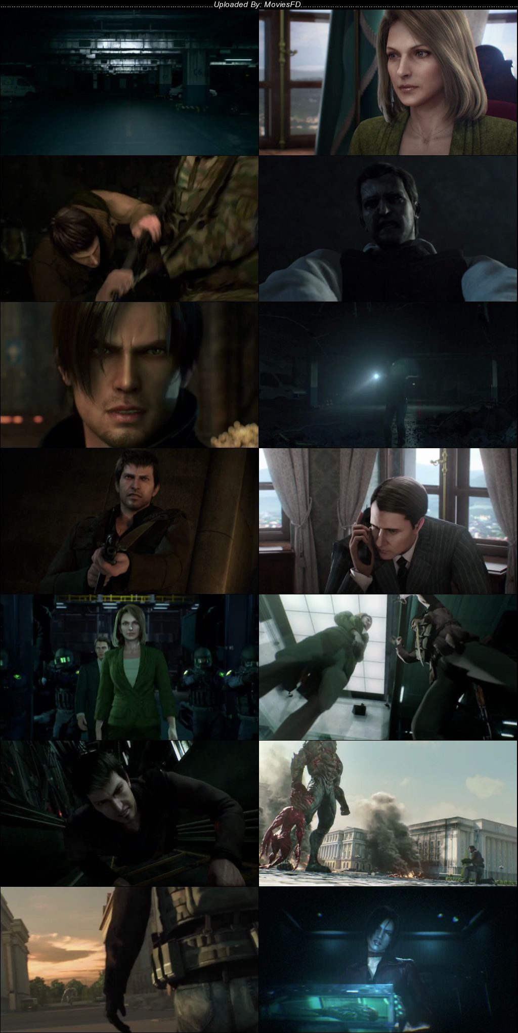 Download Resident Evil: Damnation (2012) BluRay [Hindi + English] ESub 480p 720p