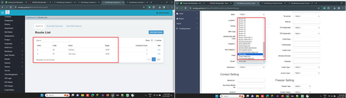 Under Route field it is showing more route ,but in route master it is showing only 2 routes.png