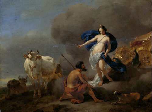 Гера приказывает Аргусу стеречь Ио. 1655 83. 24х31. Гос музей Амстердам