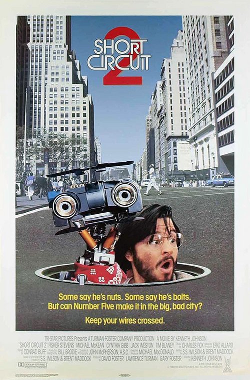 Krótkie spięcie 2 / Short Circuit 2 (1988) PL.1080p.BDRip.H264-wasik / Lektor PL