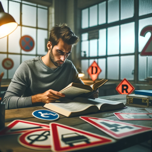 DALL·E 2024 01 26 09.58.22 A focused individual sitting at a desk in a quiet, well lit room, studyin.png