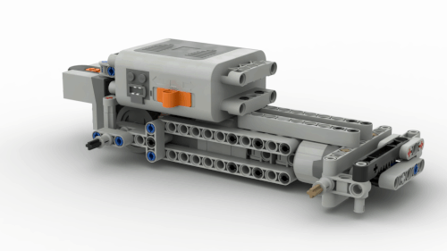 Simple Power Functions RC Chassis with rear differential.gif