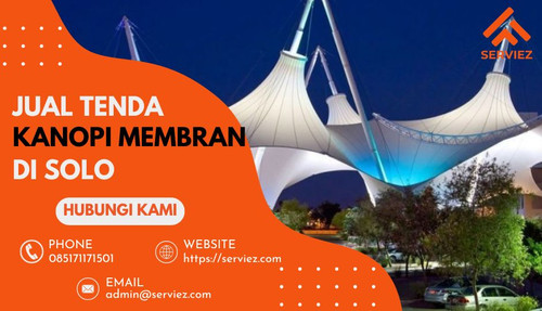 ?? Jual Tenda Kanopi Membran di Malang Harga Permeter - Konsultasikan Proyek Anda!

Selamat datang di Serviez, penyedia terkemuka tenda kanopi membran di Malang! Kami menawarkan solusi kanopi berkualitas dengan harga per meter yang terjangkau. Dengan teknologi membran terkini, kami siap memenuhi kebutuhan Anda akan kanopi modern yang stylish dan fungsional.

Kami mengundang Anda untuk konsultasi lebih lanjut mengenai proyek kanopi impian Anda melalui WhatsApp di nomor 085173309170. Berbagi gagasan dan memahami kebutuhan Anda adalah prioritas kami. Jangan ragu untuk juga menghubungi kami melalui email di admin@serviez.com atau kunjungi website kami di https://serviez.com/wp-admin untuk informasi lebih lanjut.

Lengkapi rumah atau bisnis Anda dengan kanopi membran berkualitas dari Serviez. Hubungi kami sekarang untuk konsultasi gratis dan penawaran terbaik! ?