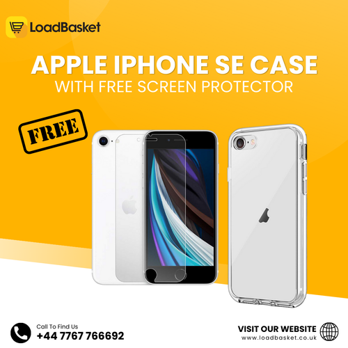 Apple iPhone SE case With Free Screen Protector.png