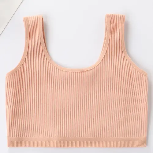 PfedSuti s esportivos de algod o para adolescentes roupas ntimas para meninas tops casuais cor s.webp