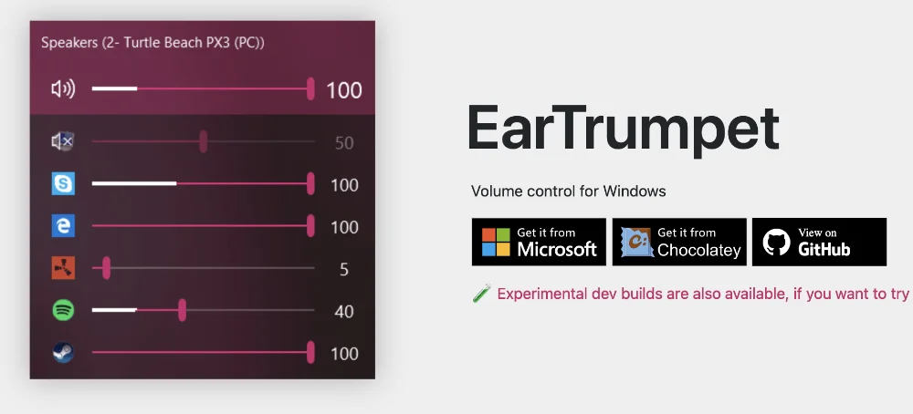 EarTrumpet: An Audio Manager Much Better Than Windows
