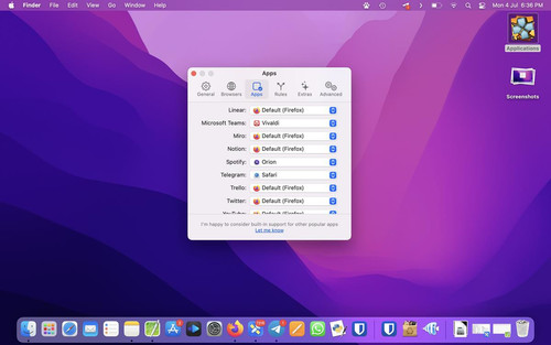 Open links in the browser of your choice quickly with Velja for macOS.jpg