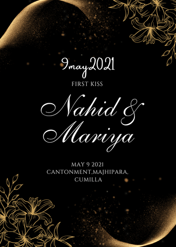 Black and Orange Aesthetic Wedding Invitations.png