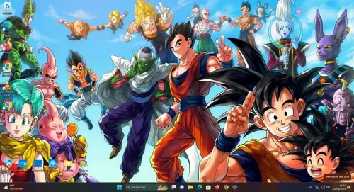 Themes Windows 11 goku dragon ball.webp