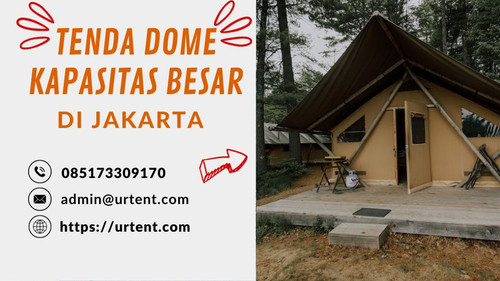 Selamat datang di Jakarta, tempat di mana acara besar menjadi lebih istimewa dengan Tenda Dome Kapasitas Besar kami! Dengan kapasitas yang luas dan desain yang kokoh, tenda ini merupakan pilihan sempurna untuk acara-acara besar seperti pesta pernikahan, konferensi, festival, atau pertemuan korporat.

?️ Kapasitas Luas: Tenda Dome kami dapat menampung banyak tamu, sehingga Anda tidak perlu khawatir tentang ruang yang terbatas. Ayo ajak semua orang yang Anda cintai atau rekan bisnis Anda untuk bergabung!

? Kokoh dan Tahan Cuaca: Tenda Dome kami dibangun dengan bahan berkualitas tinggi yang tahan terhadap cuaca buruk, sehingga Anda dapat merencanakan acara Anda tanpa khawatir.

? Hubungi kami sekarang di 085173309170 untuk informasi lebih lanjut atau reservasi. Kami siap membantu Anda merencanakan acara yang tak terlupakan!

? Anda juga dapat menghubungi kami melalui email di admin@urtent.com untuk pertanyaan atau penawaran khusus.

Jadikan acara Anda istimewa dengan Tenda Dome Kapasitas Besar kami di Jakarta! Hubungi kami hari ini dan buatlah momen tak terlupakan bersama kami.