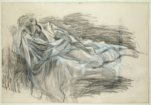 Israels, Jozef Саул, 1899, 53 cm x 78,5 cm, Рисунок, эскиз