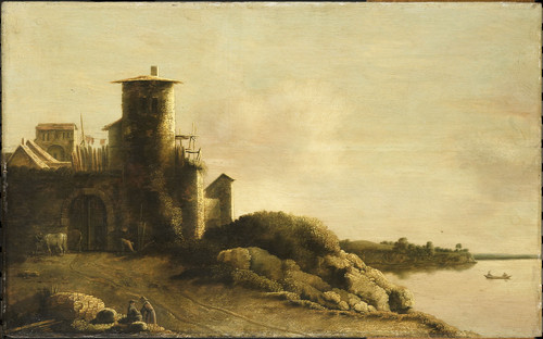 Jongh, Claude de Пейзаж, 1633, 43,5 cm х 69 cm, Дерево, масло