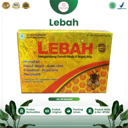 Lebah Original Jamu Asam Urat Pegal Linu extrak madu royal jelly.jpg