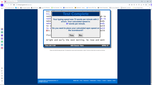 typing test 2.2