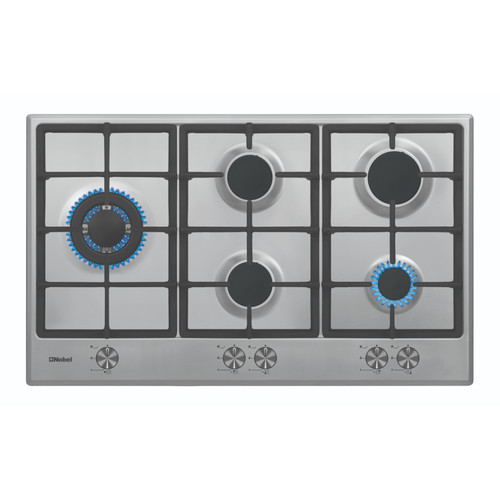 Stainless Steel 90 Cm 5 Gas Burners Ffd Cast Iron Grids NBH9501SSH.jpg