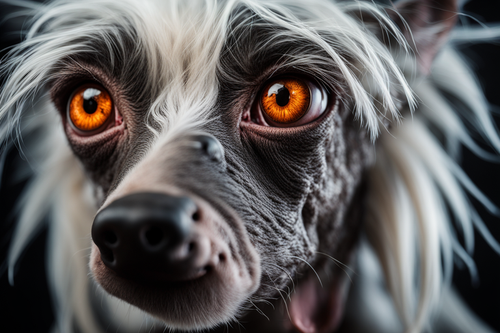 wide frame capturing the intense and rage filled face of the humanoid chinese crested dog in extreme.png