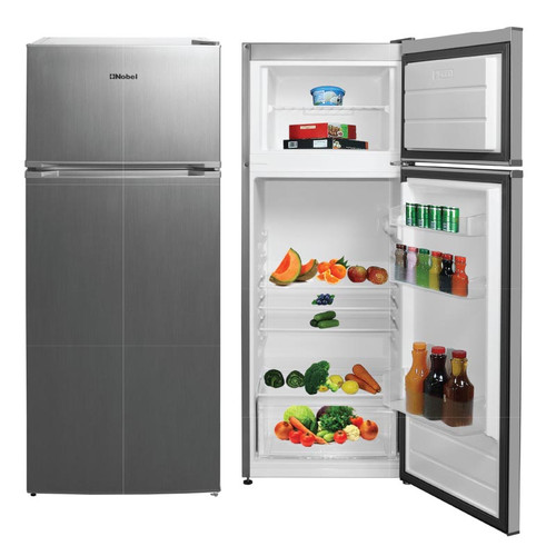 Double Door Refrigetrators Inox Defrost Recessed Handle R600A Inside Condenser 215 Ltrs.jpg