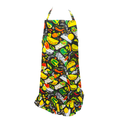 APR0101 4762 CHILI PEPPERS & TACOS RUFFLE APRON.png