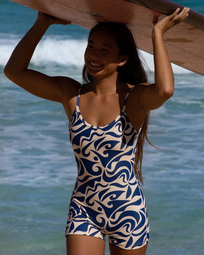 surfing388 with Hawaiian longboard queen @mahina.akaka