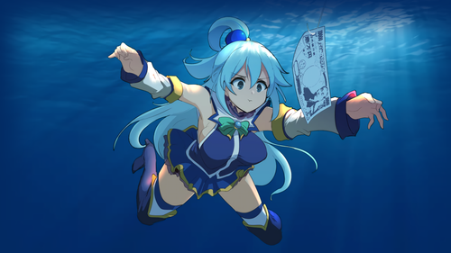 Kono Subarashii Sekai ni Shukufuku wo Aqua KonoSuba 4k anime girls humor 2239110.png