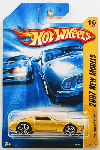 Машинка Hot Wheels '70 Pontiac Firebird 2007 New Models (#016) gold K6148 g.jpg
