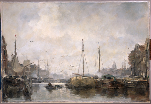 Maris, Jacob Вид на город, 1887, 86 cm x 126 cm, Холст, масло