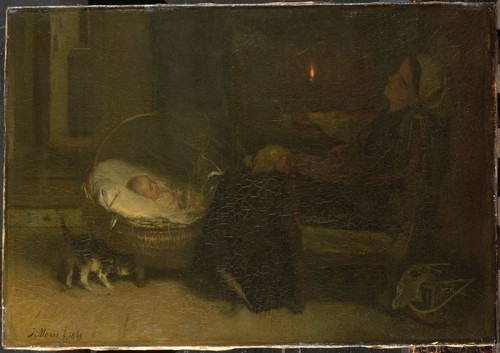 Maris, Jacob Устала присматривать, 1869, 42,5 cm х 61 cm, Холст, масло