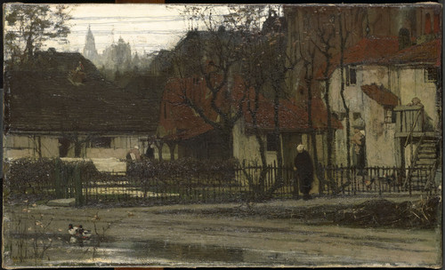 Maris, Matthijs Вид на город, 1863, 38 cm x 63 cm, Холст, масло
