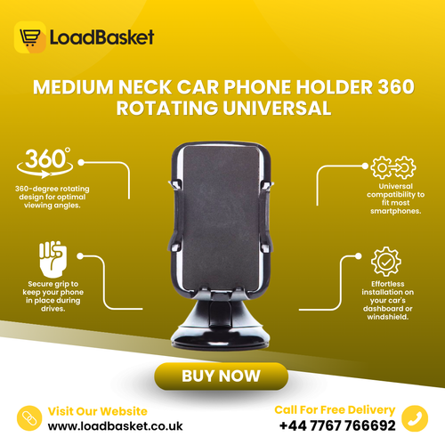 Medium Neck Car Phone Holder 360 Rotating Universal.png