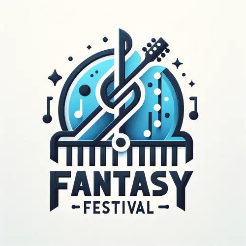 DALL·E 2024 05 01 13.02.10 Create a modern and professional logo for a music festival named 'Fantasy.webp