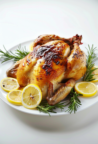 dterox A whole perfectly cooked chicken on an elegant plate s 9cb73450 e4fc 4d55 b90e 4487a211f668 3.png
