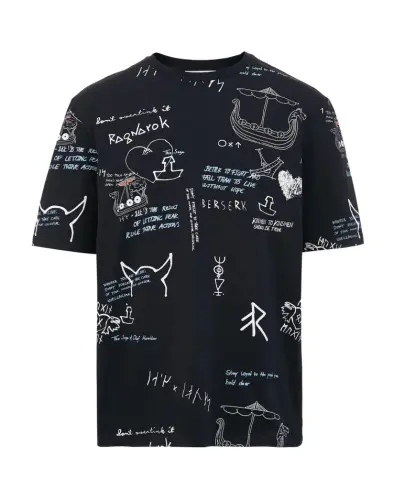 Unisex Graffiti T Shirt Fashionable Design Creative Pattern for Streetwear or Daily Casual Wear.webp