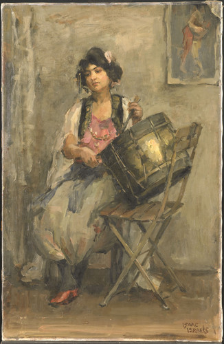 Israels, Isaac Барабанщица, 1910, 100 cm х 65 cm, Холст, масло