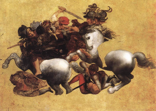 Leonardo da Vinci Battle of Anghiari (Tavola Doria)