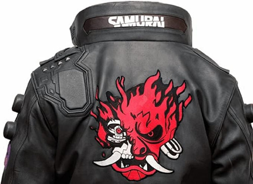 Bold Threadz Dusky Black Cyber Cosplay Samurai Gaming Punk Motorcycle Bomber Real Leather Jacket 4.jpg