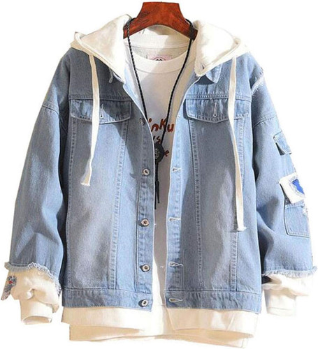Anime Hoodie Denim Jacket Trucker Jacket Women Men Jean Jacket Long Sleeve Sweatshirt Outwear Hooded.jpg