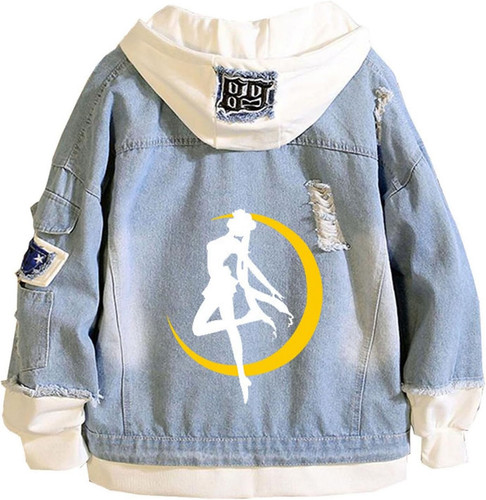 Anime Hoodie Denim Jacket Trucker Jacket Women Men Jean Jacket Long Sleeve Sweatshirt Outwear Hooded.jpg