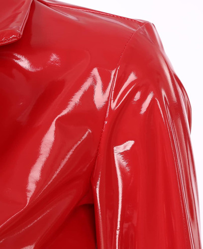 Women s Wetlook PVC Leather Lapel Cropped Jacket Biker Motorcycle Short Outerwear Coat 6.jpg