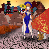lin yao qipao background