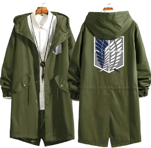 Attack on Titan Anime Hoodie Strench Coat Cosplay Costume Long Windbreaker Outwear Sweatshirt Jacket.jpg