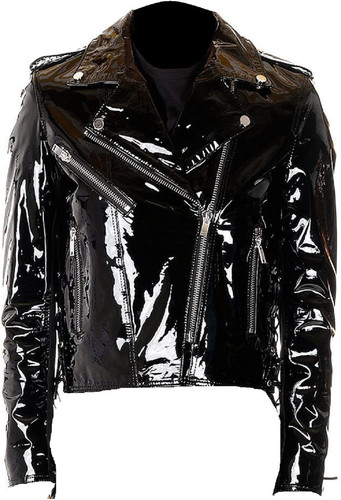 Womens PVC Leather Jacket Shiny Stylish Cafe Racer Style Motorcycle Biker Leather Jacket 0.jpg