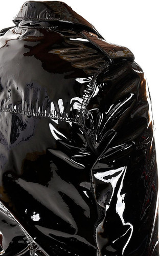 Womens PVC Leather Jacket Shiny Stylish Cafe Racer Style Motorcycle Biker Leather Jacket 1.jpg