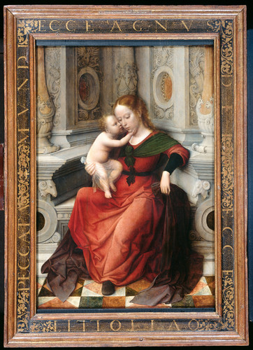 Isenbrant, Adriaen (приписывается) Мария с младенцем, 1520, 61 cm х 42,5 cm, Дерево, масло