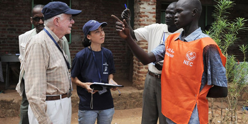 jimmy carter in sudan as an election monitor.jpg