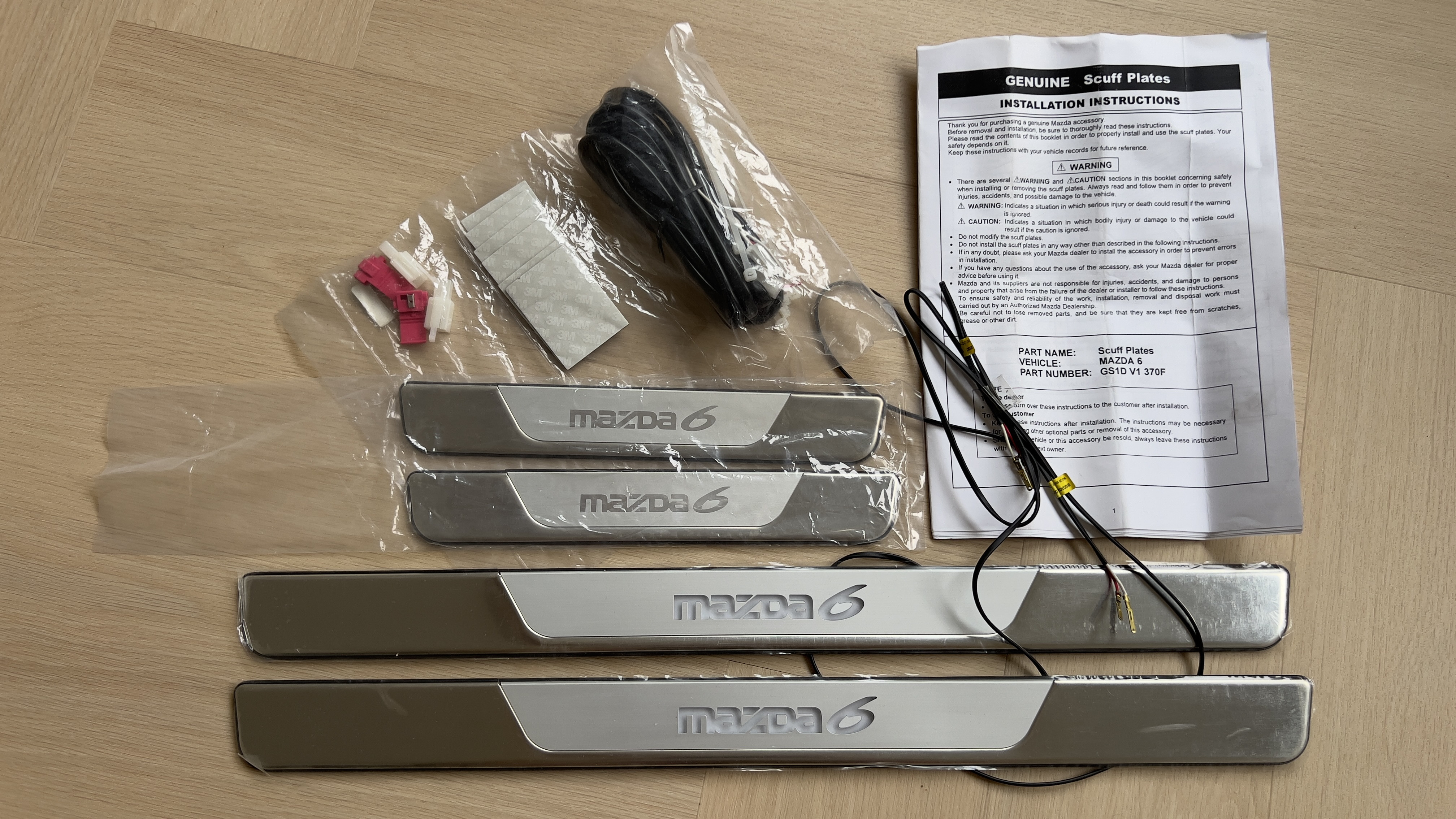 Mazda 6 Forum • Nowy zestaw podświetlenia progów Mazda 6 GH II