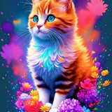 (105)mythische wezens kat