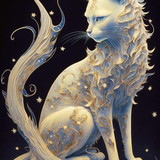 (84)mythische wezens kat